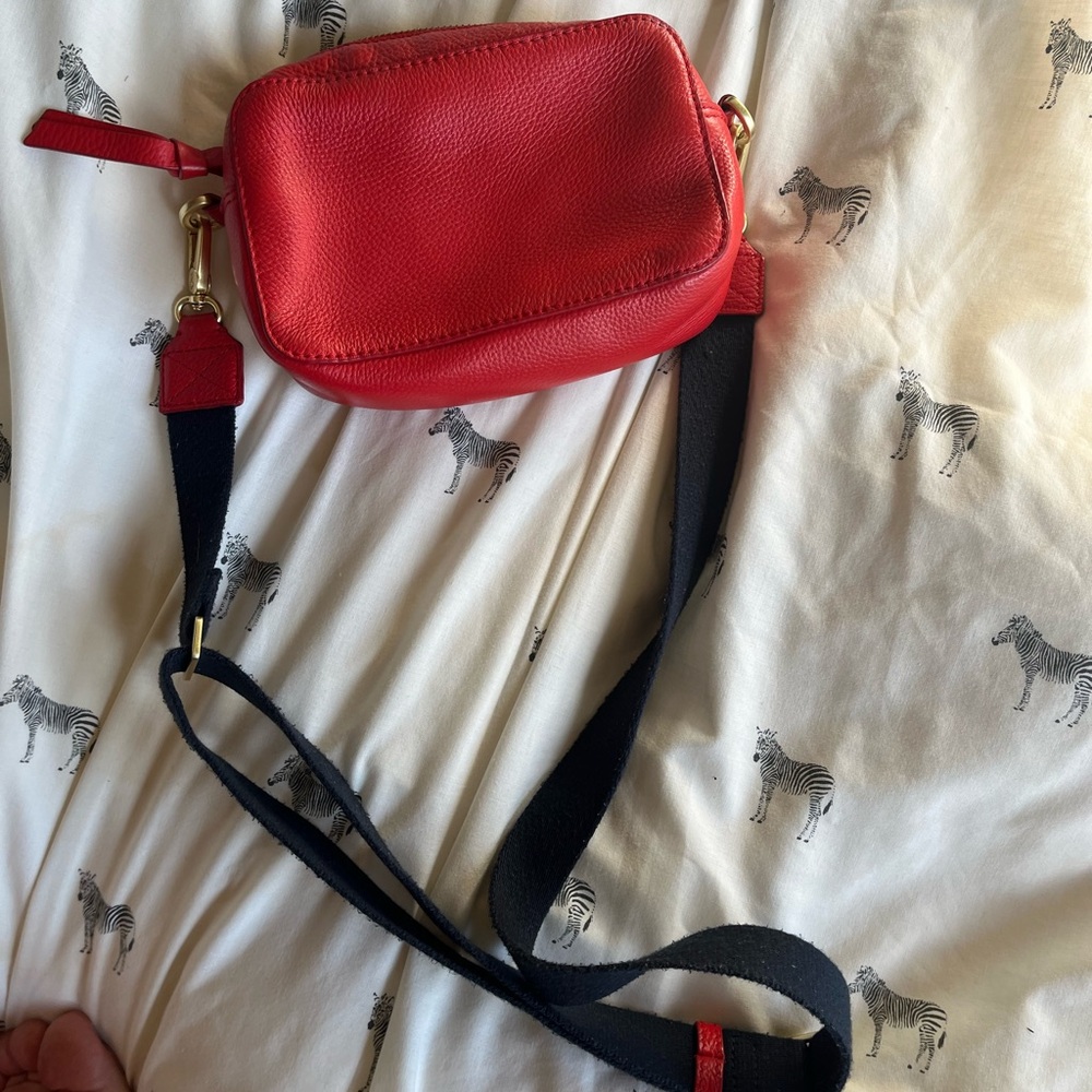 Boden red leather crossbody bag - Picture 9 of 9